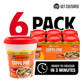 Get Cultured Box six-pack display offers convenient meal options.