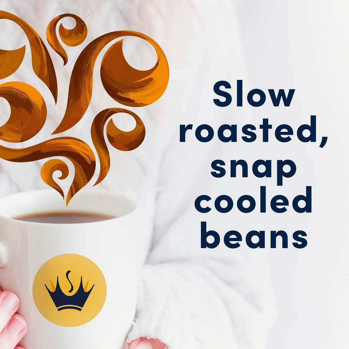 Gevalia 100% Arabica beans slow-roasted for bold flavor.