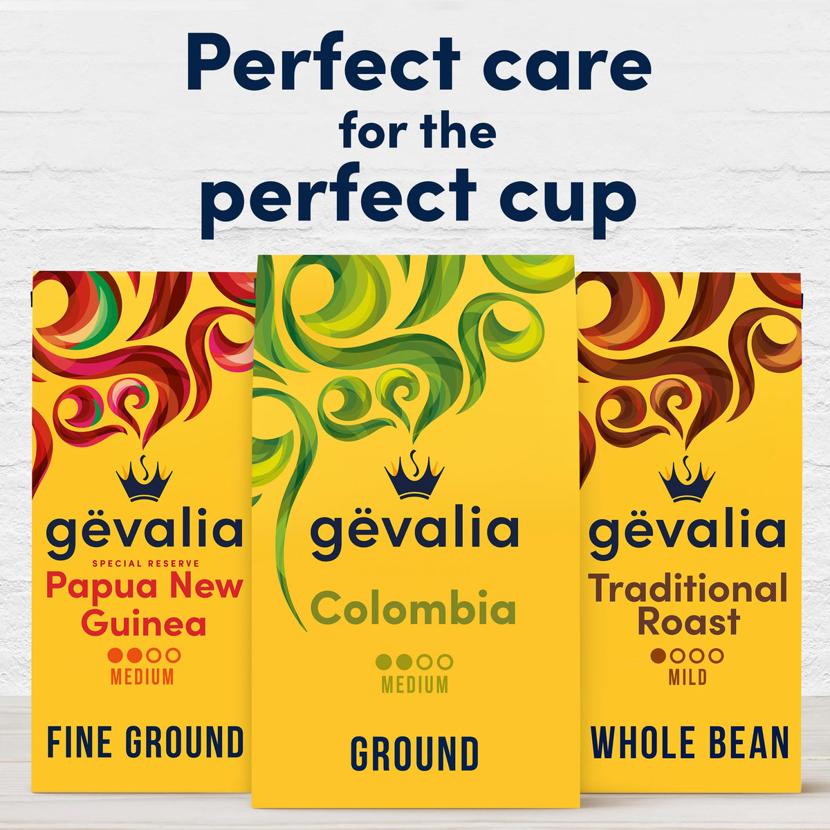 Gevalia 20oz bag front, ideal for everyday coffee rituals.