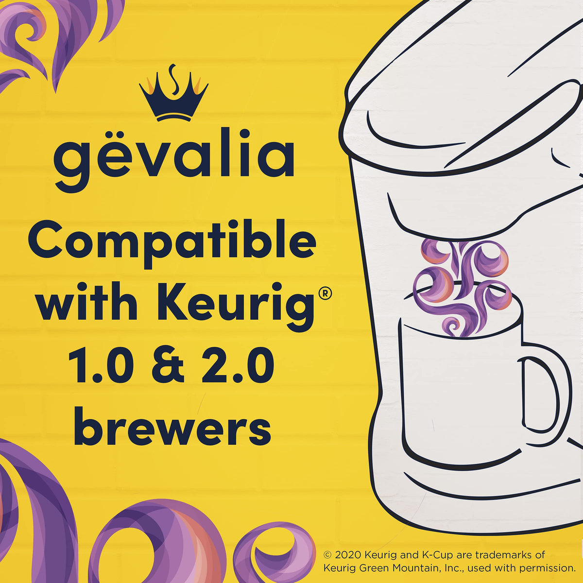 Gevalia Dark Royal Roast K-Cup pods ready for Keurig brewers