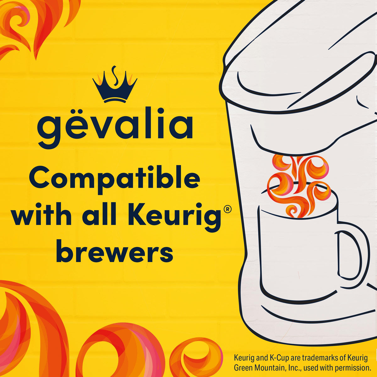 Gevalia kosher-label box signaling quality and dietary compliance.