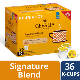 Gevalia Signature Blend Mild Roast single-serve cup ideal for quick, flavorful brews.