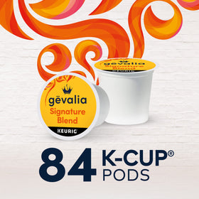 Gevalia Signature Blend Swedish heritage badge on packaging conveying tradition