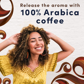 Gevalia slow-roast, snap-cooled process locks in aroma.