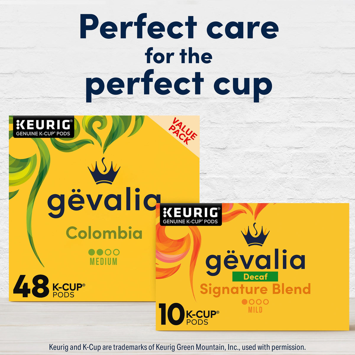 Gevalia ten-count box ready for home or office use.
