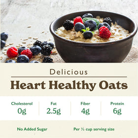 GF Harvest oats with measuring cup in a cozy kitchen for quick prep