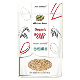 GF Harvest old fashioned rolled oats in a bowl ready for breakfast