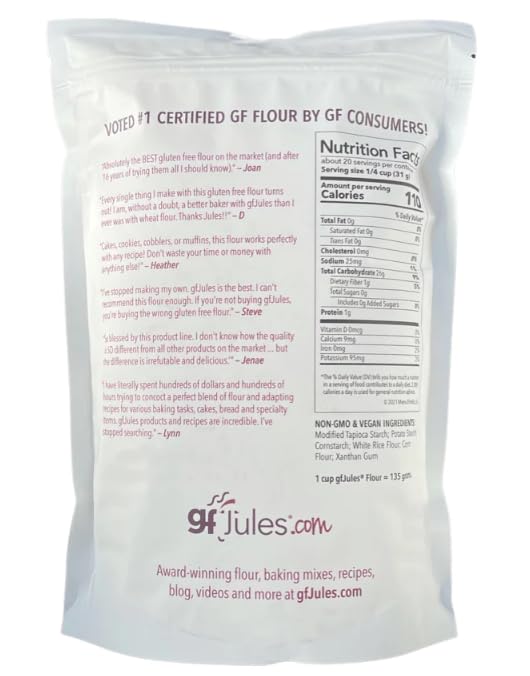 gfJules cup-for-cup flour substitution shows easy gluten-free baking