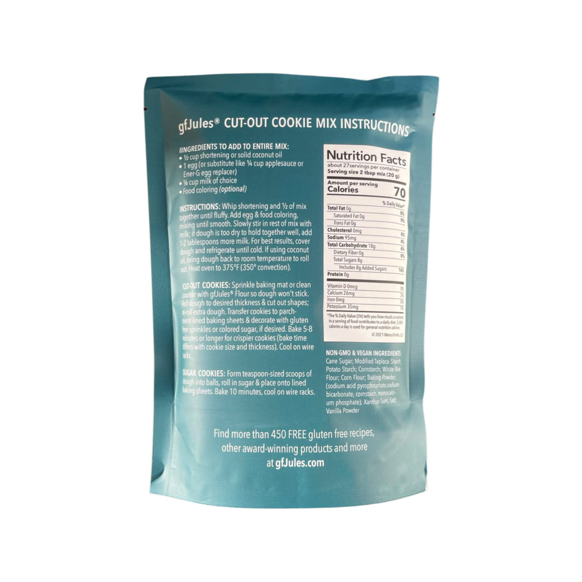 gfJules dough rolled smooth for gluten-free shapes