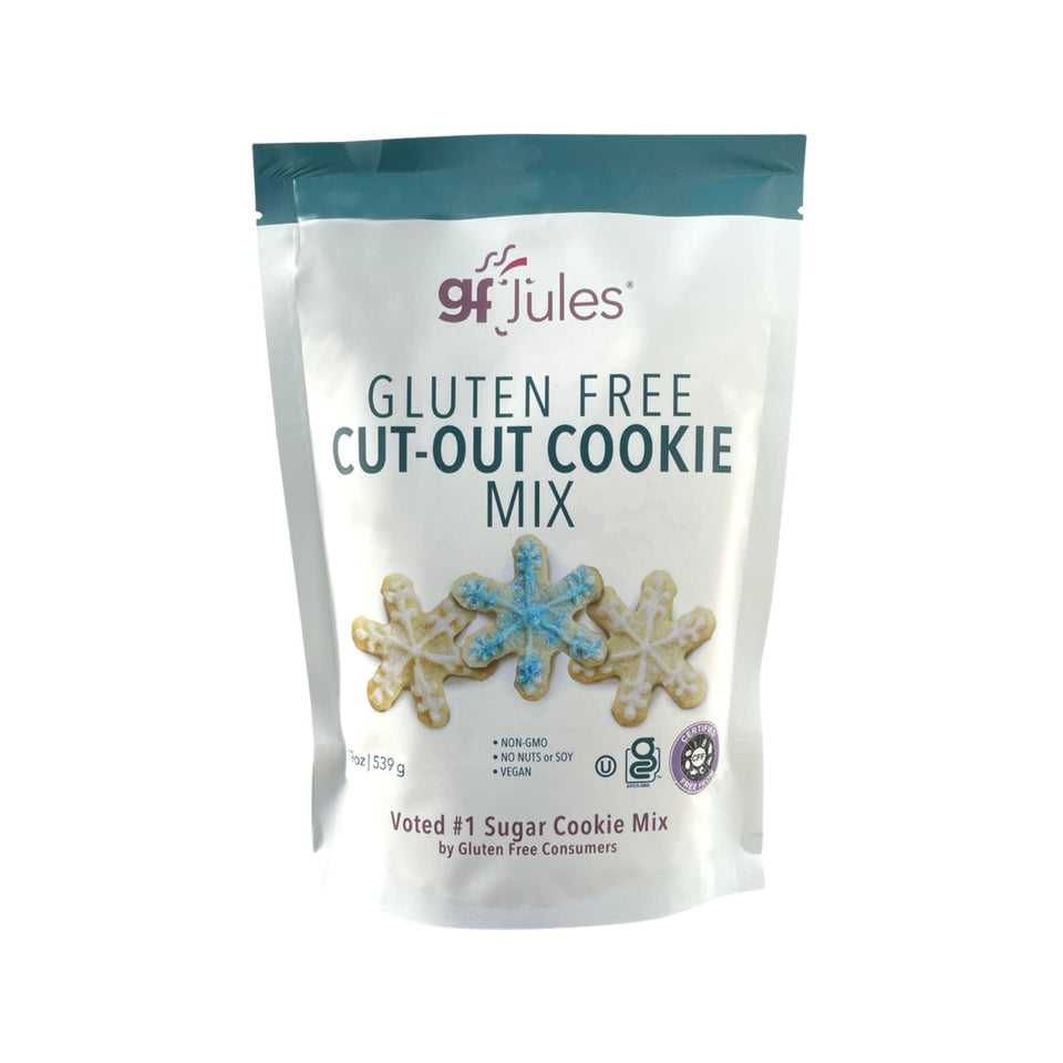 gfJules cut-out cookie mix canister ready to bake gluten-free treats