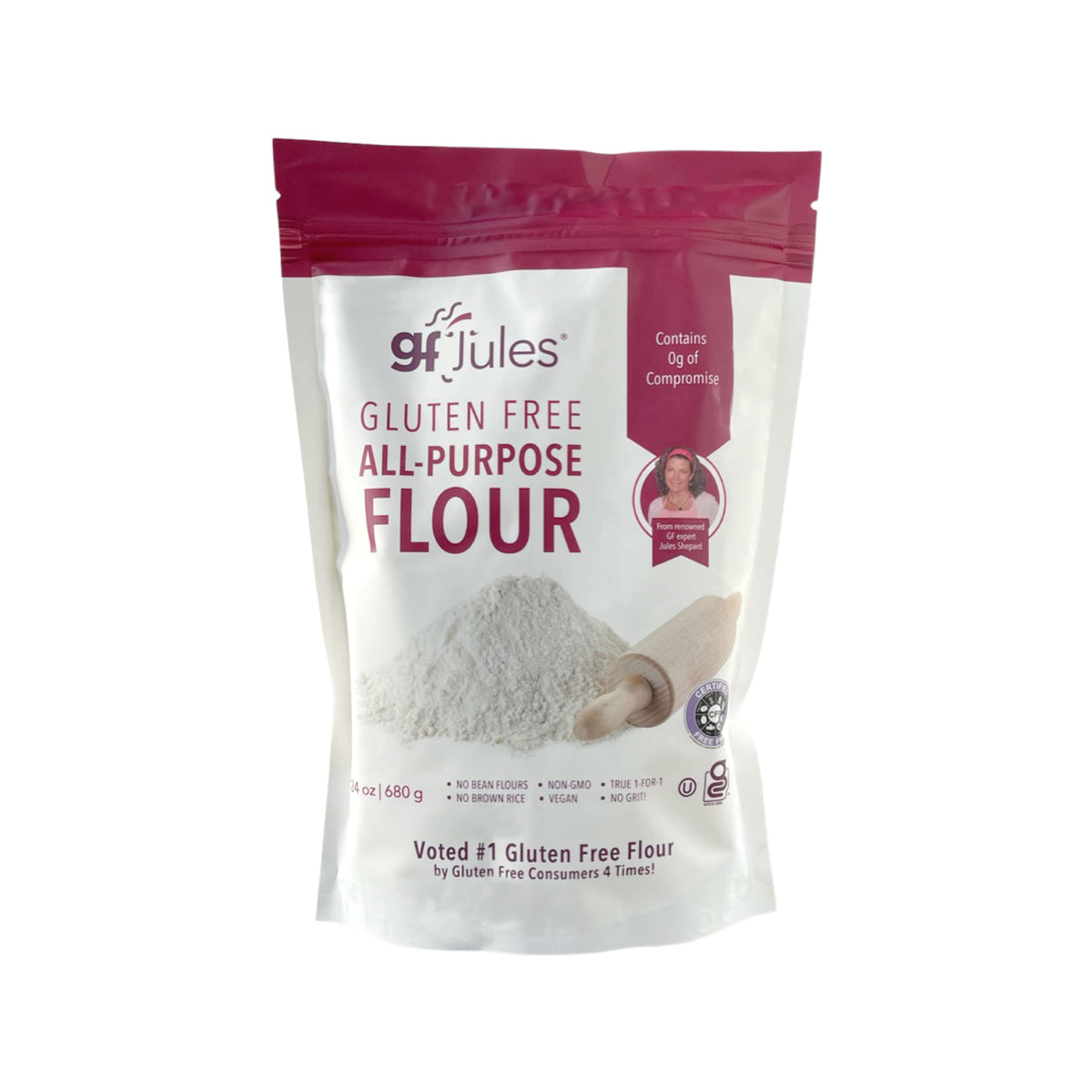 gfJules gluten-free flour bag for reliable baking results