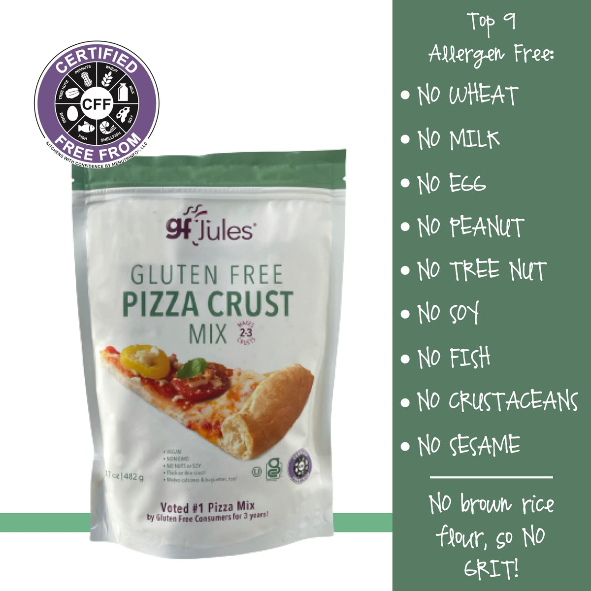 gfJules grill-ready crust shows versatile cooking on barbecue.