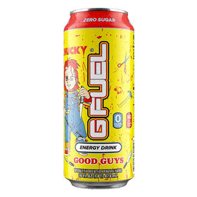 G Fuel Good Guys 12-pack on shelf, ready for long sessions