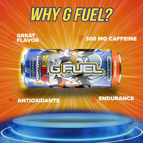G Fuel Kamehameha 12-pack box display ideal for group gaming sessions