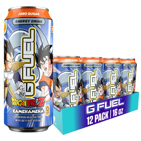 G Fuel Kamehameha can front view for clean energy and focus during gaming
