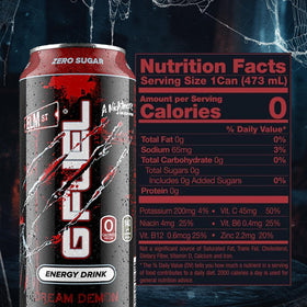 G Fuel Nightmare on Elm Street can supports healthy energy with vitamins and antioxidants.