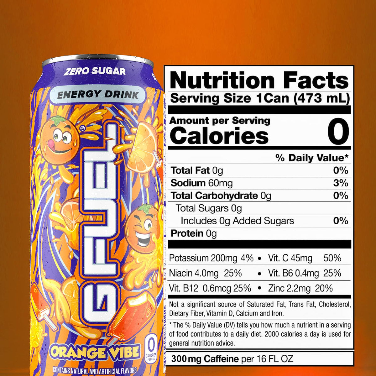Athlete holding Orange Vibe during workout for sustained energy and focus.