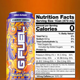 Athlete holding Orange Vibe during workout for sustained energy and focus.