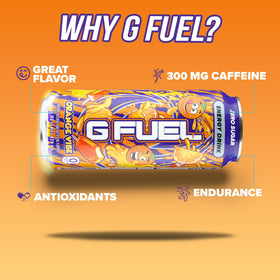 Pack of Orange Vibe cans shows convenient daily energy for study or workouts.
