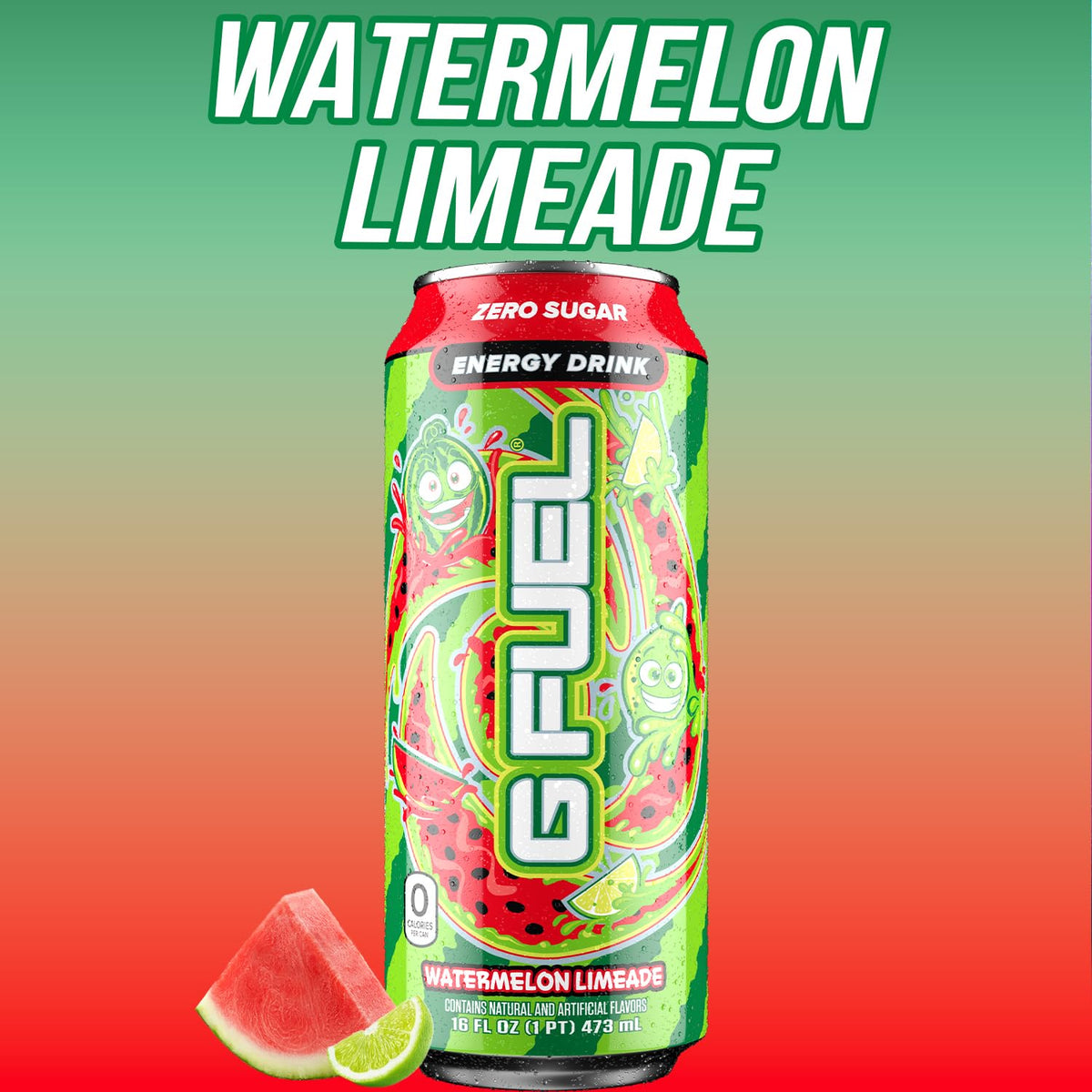 G Fuel Watermelon Limeade pour into glass shows refreshing energy on demand.