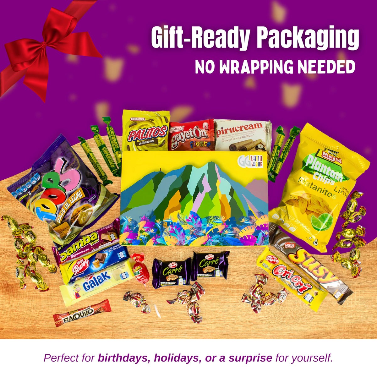 GG LATIN SABOR assorted latin snacks set displaying diverse flavors