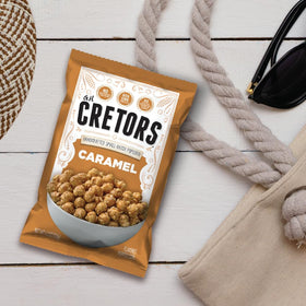 G.H. Cretors caramel corn six-pack, convenient individually wrapped bags for on-the-go enjoyment