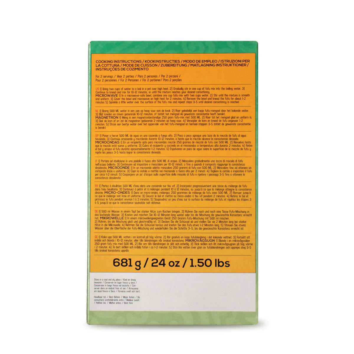 Ghana Heritage Fufu Flour pouring into pot signals easy, smooth texture creation.