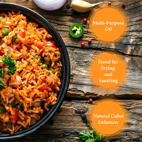 GHANA HERITAGE red palm oil for frying plantains delivers crisp texture and enhanced flavor
