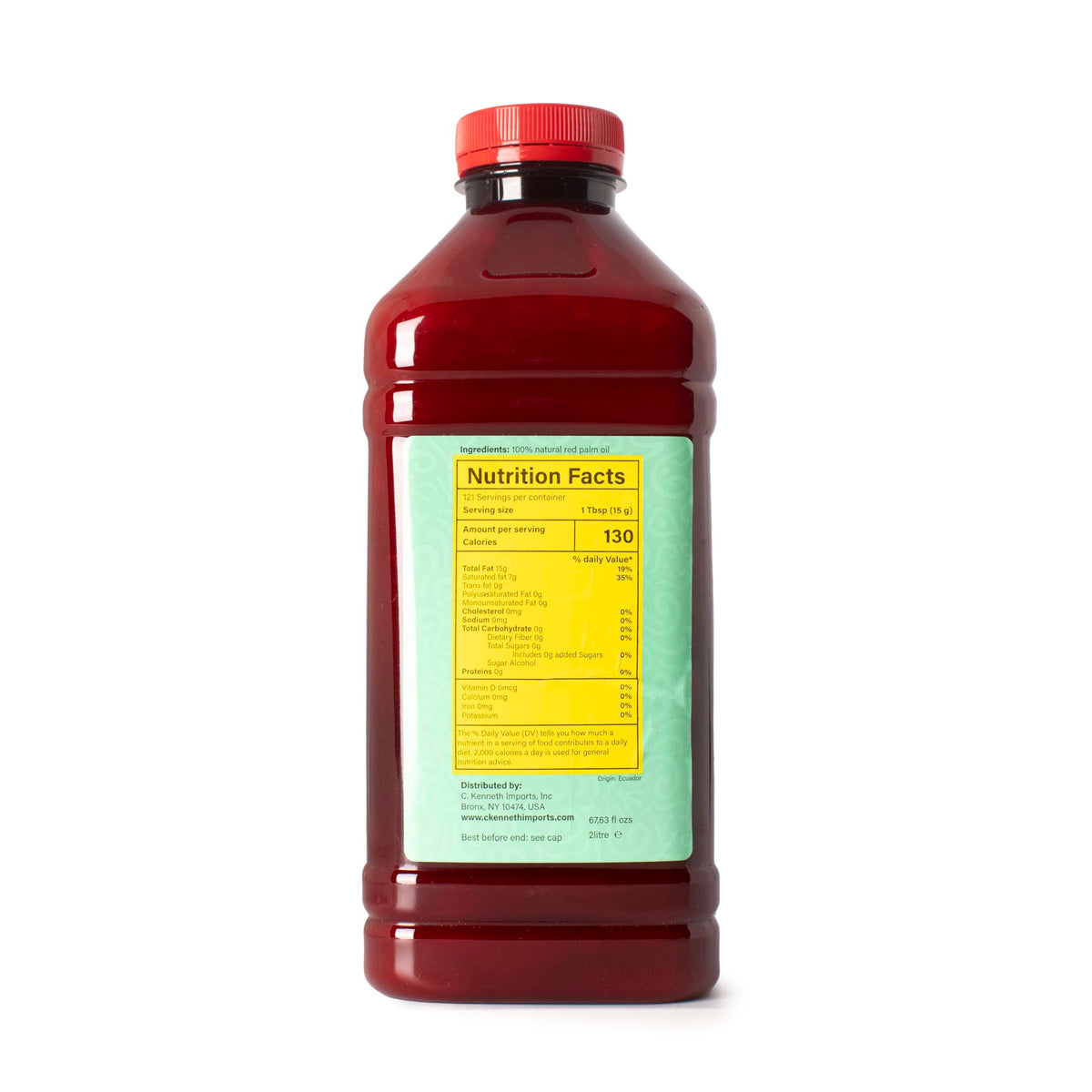 Ghana Heritage red palm oil pours smoothly, suitable for frying, sautéing, and flavor enhancement.