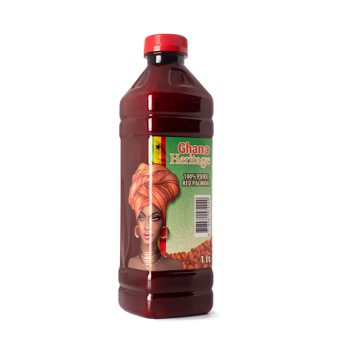 Ghana Heritage Red Palm Oil skin and hair use suggests nourishing topical care.