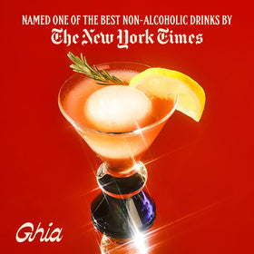 Ghia Berry Aperitif bottle with fresh garnish for aroma