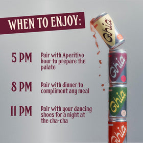 Ghia Le Spritz glass serve, easy pour for quick entertaining.