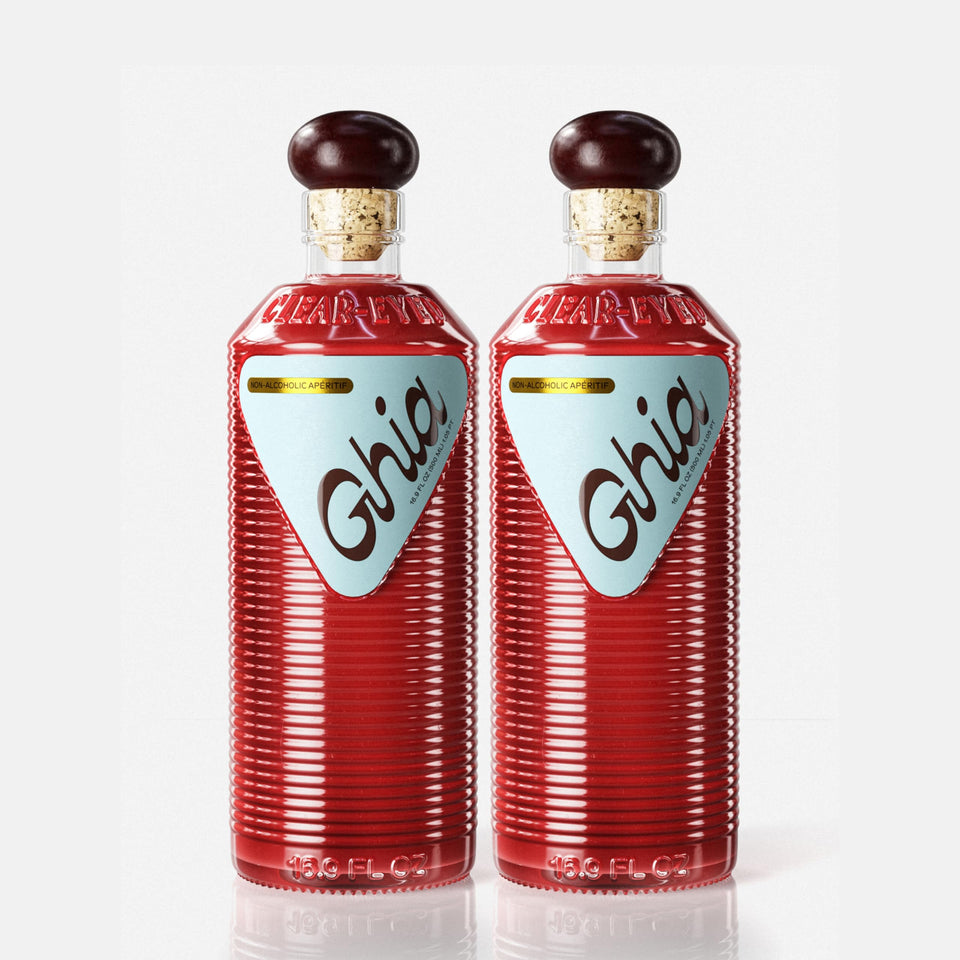 Ghia original apéritif bottle 500ml on display, a stylish alcohol-free option for gatherings.