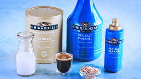 Ghirardelli pump top enables easy, mess-free dispensing.
