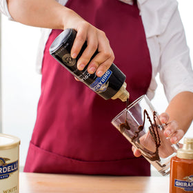 Ghirardelli sauce twin-pack ready for quick dessert prep.