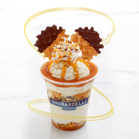 Ghirardelli Chocolate Sauce drizzled into espresso drinks for depth.
