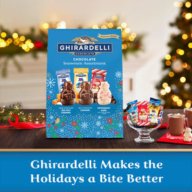 Ghirardelli Snowmen gift-ready pack for celebrations.