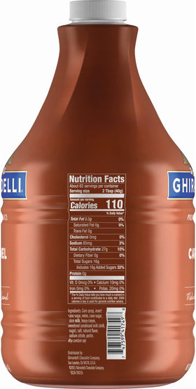 Ghirardelli Creamy Caramel Sauce drizzle as ice cream topping delivers smooth caramel.