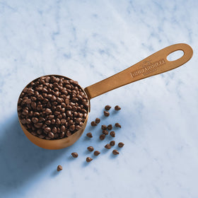 Ghirardelli mini chips dessert topping adds chocolate depth to beverages and desserts