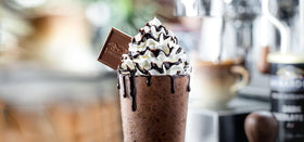 Ghirardelli dessert prep featuring dark chocolate cocoa powder in recipes.