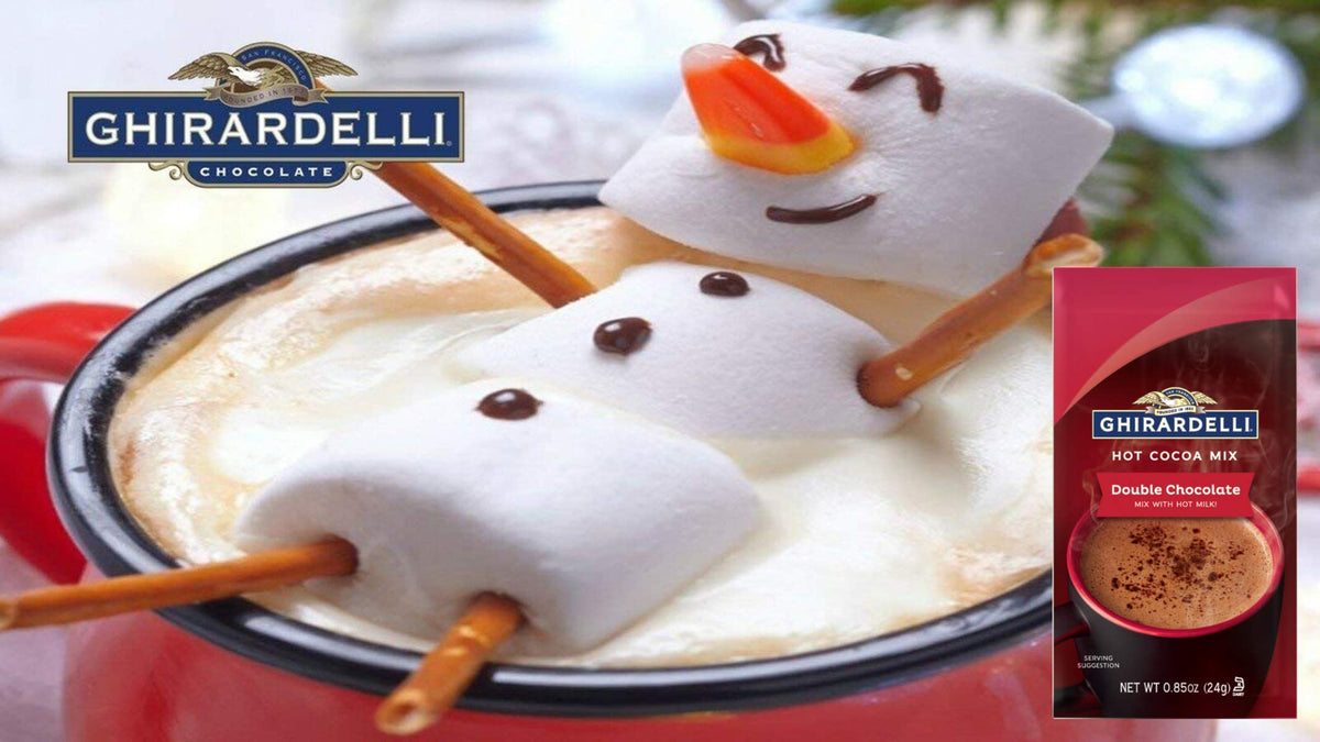 Ghirardelli Double Chocolate cocoa ready to heat for a comforting evening.