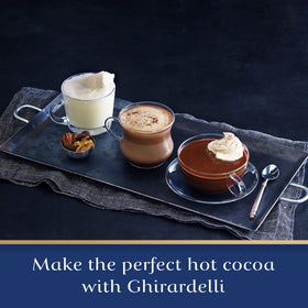 Ghirardelli frozen hot chocolate inspired by the mix's rich flavor.