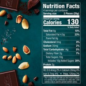 Ghirardelli Intense Dark Sea Salt Almond bar sea salt crystals sparkle.