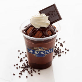 Ghirardelli kitchen pantry pack on countertop for quick treats.