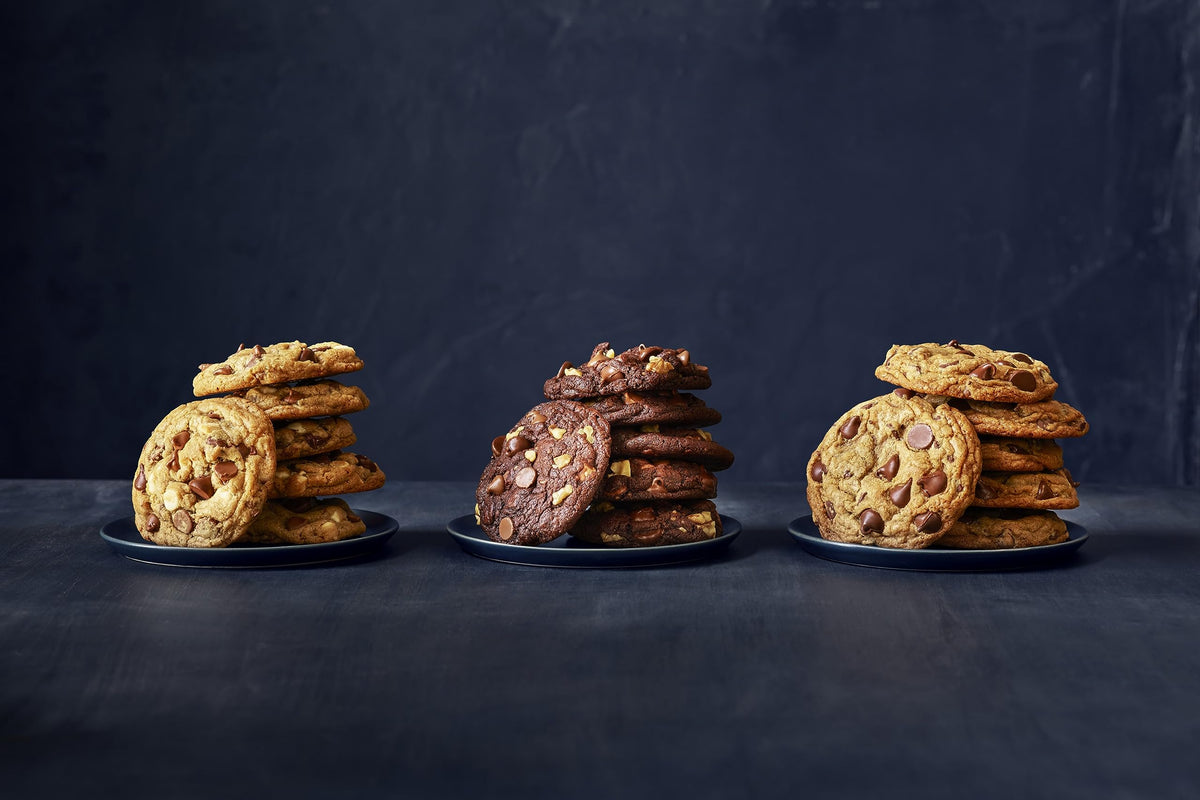 Ghirardelli milk chocolate chips ready for cookies and blondies.