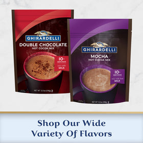 Ghirardelli Mocha Hot Cocoa Mix frozen hot chocolate recipe idea image.