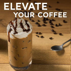 Ghirardelli sauce as a sundae topping over scoops
