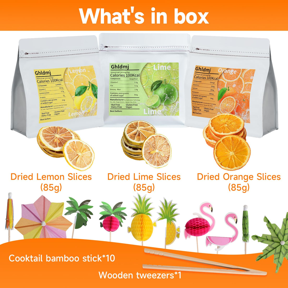 Ghldmj dehydrated lemon slices brighten drinks with crisp citrus notes.