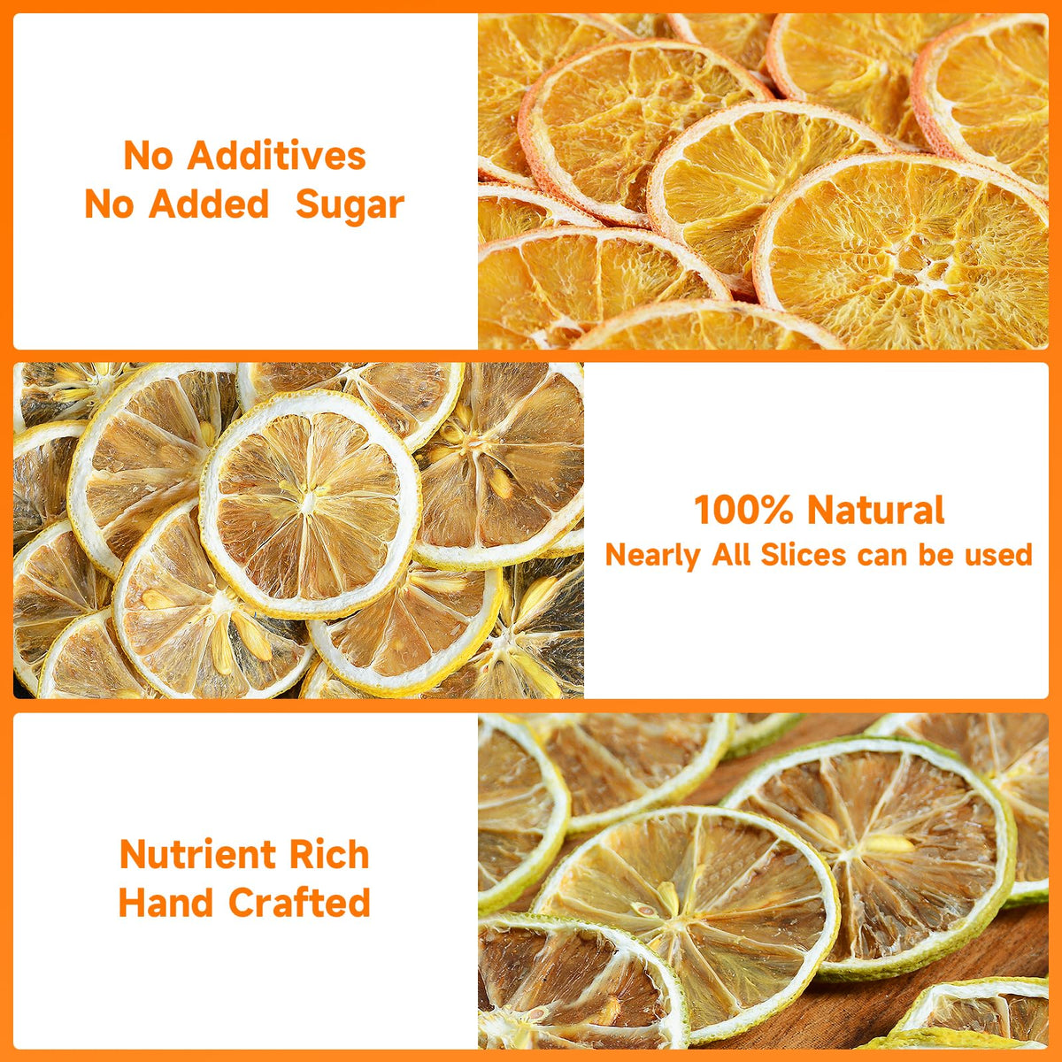 Ghldmj dehydrated lime slices offer tangy color and versatile beverage garnish.