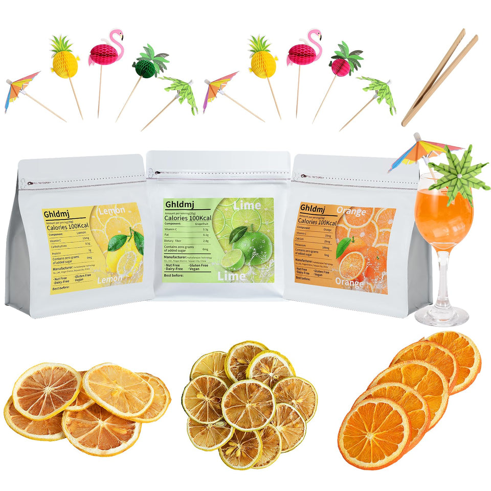 Ghldmj dehydrated orange slices for vibrant cocktail garnishes and citrus aroma.